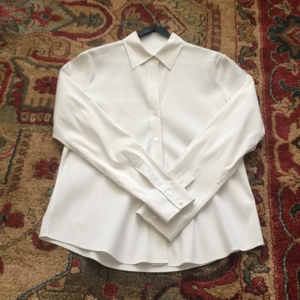 Theory Women’s White Button-Down Shirt